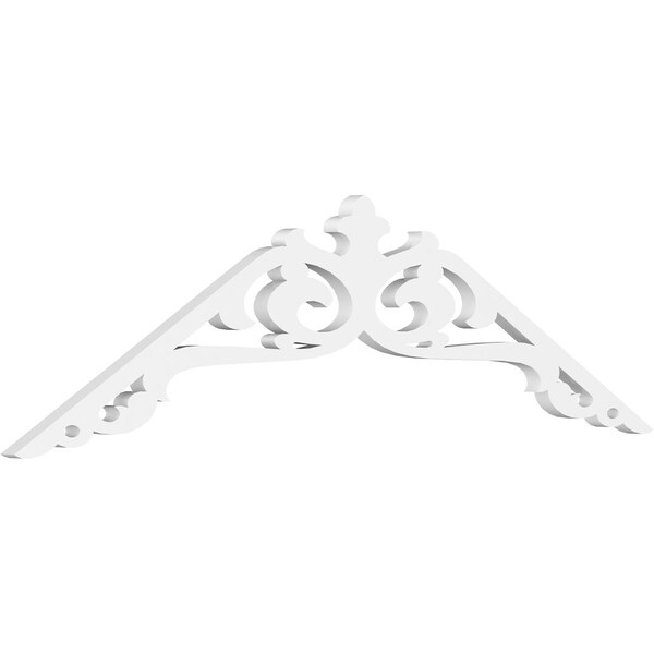 Ekena Millwork Pitch Amber Architectural Grade PVC Gable Pediment, 48"W x 14"H x 1"P (7/12) GPP048X014X100AMB - main